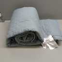 Amazon Basics Brushed Microfiber Quilt Set, Extra Soft with Natural Texture, 2-Piece, Twin/Twin XL, Blue