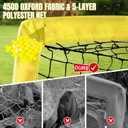 Pro-Grade Kids Backyard Soccer Goal, Tear-Resistant 5-Layer Polyester Soccer Net & 10mm Poles for Maximum Durability, 6x4ft, Pop Up Portable Soccer Training Equipment Set with Size 4 Ball