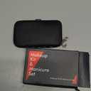 Manicure Set Stocking Stuffers for Men, Easter Basket Stuffers for Teens Manicure Kit Nail Clippers Kit Grooming Kit Pedicure Care Tool Valentines Gifts for Men Dad Birthday Gifts for Teen Boys Father (Black)