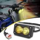 Motoparty Headlight Kit for Sur-Ron Segway X260, Yellow 6000-6500K Spot/Flood Light Pods Combo Kit, Dirtbike Lights Accessories, Bright Front Lamp 3 Inch, with Plug