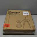 LED Camping Table Set with Stools, 300lbs Capacity Adjustable Height Folding Table & Chairs, All-in-One Compact Design for Outdoor, Camping, Picnic, Tailgating (Green)