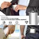 8 Oz Flask for Men, Leakproof Stainless Steel Flask with Funnel, Ideal for Camping and Gifting