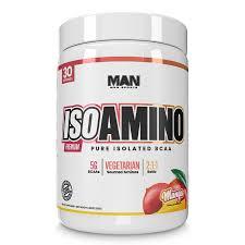 Man Sports ISOAmino Pure Isolated BCAAs Build Lean Muscle Branched Chain Amino Acids Powder Keto BCAA Accelerate Recovery 255 Grams, 30 . 03/2026