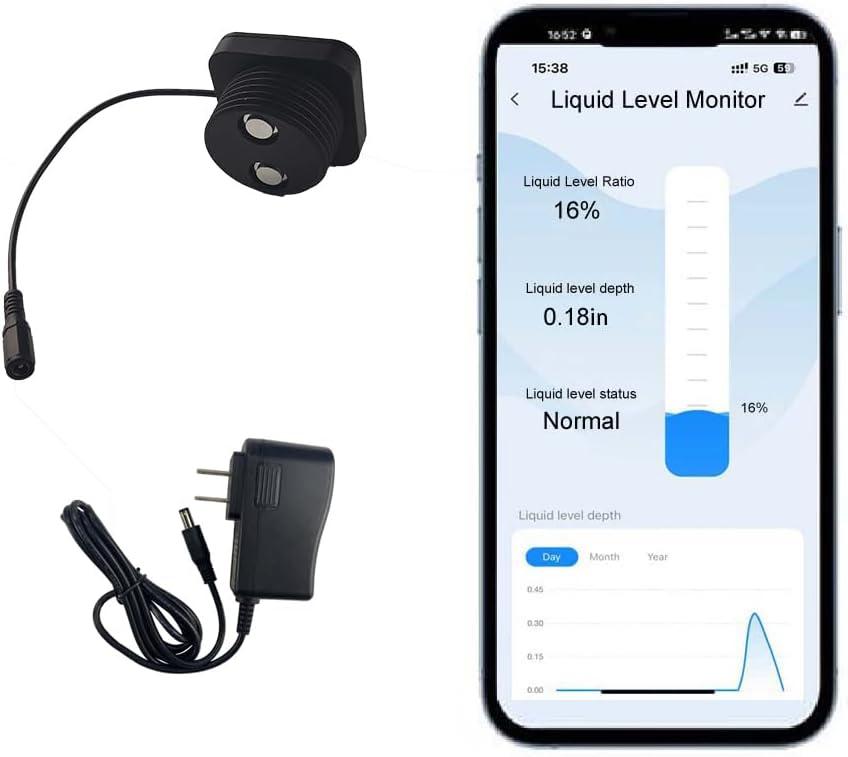 Smart TLC2326 Tuya Liquid Level Monitor 118 inches APP Oil Water Outdoor Alarm Sensor Household Indicator Ultrasonic Well Monitoring System WiFi Micro Detector Granary Solid Particle Volume