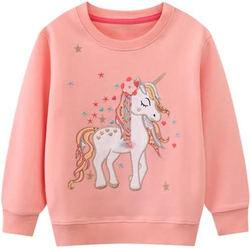 Bumeex Toddler Girl Sweatshirt Clothes Outfit,Cotton Crewneck Christmas Clothing ( 3T)
