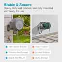 GARDENA Retractable Garden Hose Reel - 100 Feet - Auto Retract Hose Reel with 180 Swivel Wall Mount - Heavy Duty - Integrated Spray Nozzle - 08055