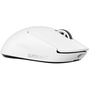 Logitech G PRO X SUPERLIGHT 2 Wireless Gaming Mouse, 60g Pro-Grade with 5 Programmable Buttons, 44k DPI Sensor, 8kHz Report Rate, USB-C Charging for PC/Mac - White