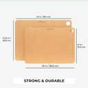 Freshware Wood Cutting Boards for Kitchen, Dishwasher Safe, Medium 12" x 9" and Large, 15" x 11.25", Set of 2, Natural