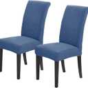 Joccun Chair Covers for Dining Room Set of 2,Dining Chair Slipcovers Stretch Dining Room Chair Covers Seat Protector,Washable Parsons Chair Cover for Home,Hotel(Riverside,2 Pack)