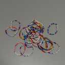 Cunno 36 Pcs Kids Friendship Bracelets for Girls Women Beads Bracelets Surfer Stretch Beaded Cute Colorful jewelry for Birthday Goodie Bag Stuffers Fillers School Gifts Party Favors(Simple Style)