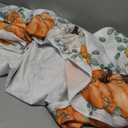 Horaldaily Fall Tablecloth 60x60 Inch Round, Thanksgiving Autumn Harvest Orange Pumpkin Buffalo Plaid Table Cover for Party Picnic Dinner Decor