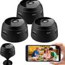 ZMDCAM Hidden Camera Wireless, Mini WiFi 1080P HD Camera for Home Security, APP Control Surveillance Camera Indoor Outdoor for Baby Pet, Secret Nanny Cam with Night Vision(Video Only) Pack of 3