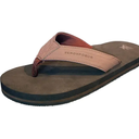 Zeroxposur Men's Embossed Flip Flop Brown, Size 10