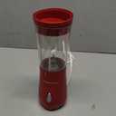 Hamilton Beach Portable Blender for Shakes and Smoothies, 14 Oz BPA Free Travel Cup & Lid, Durable Stainless Steel Blades, Personal Smoothie Blender, Red (51101RV)