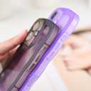 Compatible with iPhone 16 Case 6.1" 2024, Cute Kawaii Curly Wave Frame Shape Soft Silicone Shockproof Protective Phone Cover for Women Girls, Clear/Black