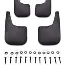 Tecoom Mud Flaps Splash Guards for Chevrolet Silverado 1500 2007-2013/2500 HD 3500 HD 2007-2014 Front and Rear Black Set of 4