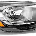 Passenger Right Halogen Headlight Assembly Compatible with 2012-2017 Kia Rio