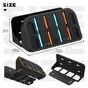 Hosanwell Switch 2 Wall Mount, RGB Light Wall Mount for Switch 2, 4 Joy-Cons Charging, 4 Game Slots,Black [nintendo_switch_2]