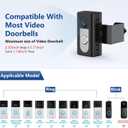 KIMILAR Anti-Theft Video Doorbell Mount Compatible with Ring/Blink Wireless Video Doorbell, Adjustable Mounting Bracket Accessories for Houses, Apartments, Businesses, Not for Blink 2nd Gen