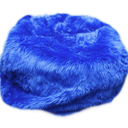 Fluffy Faux Fur Toy Storage Bean Bag Cover, Washable Cover Bean Bags for Adults Kids Teens, Comfy Toddler Bean Bag Chairs Covers, Beanag for Living Room Bedroom Dorm, Bright Blue