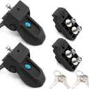 Front Hood Lock Latch Catch Compatible with JL JT 2018-2024 Accessories Black