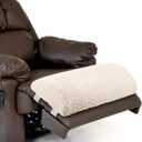 Wesiti Recliner Foot Pillow Cushion High Resilience Sherpa Memory Foam Bolster Sleeping Rest Multipurpose Half Roll Leg Pillow Suitable for Bed Chair Sofa Headrest Back Lumbar Leg Support(Beige)