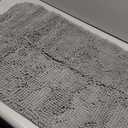 Arotive Bathroom Rugs 24x16, Extra Soft Absorbent Shaggy Chenille Bath Rugs, Machine Washable Rubber Backing Non-Slip Bath Mats for Bathroom Floor Tub and Shower, Home Decor Accessories, Grey