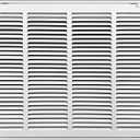Fits 24x14 Duct Opening | Filter Included Steel Return Air Filter Grille by Handua [Removable Door] | Vent Cover Filter Grill | White | Outer Dimensions: 26 5/8"W X 16 5/8"H