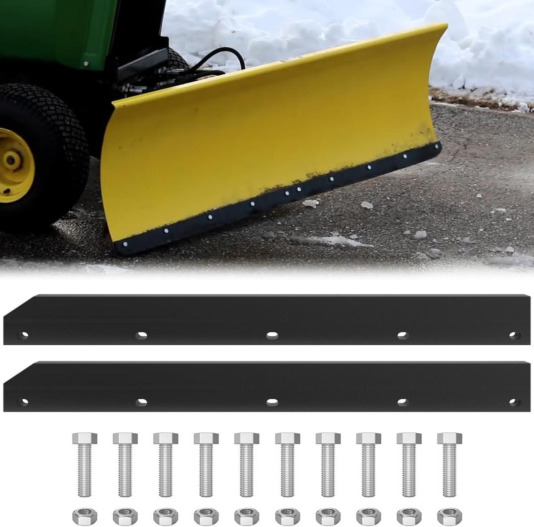 MOTOQUEEN 1/2" Poly Cutting Edge Scraper Bar- Replacement for John Deere 54" Front Mount Snow Blade Plow, Replaces for M75679 Two-Part Assembly