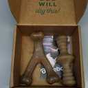 Benebone Medium 2-Pack Dog Toys for Aggressive Chewers Durable Dog Bones, Made in USA Dog Toys for Medium Dogs Under 60 lbs