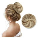 SARLA Hair Bun Extension Synthetic Drawstring Updo Fake Ballet Bun for Women Lady Donut Chignon Bahama Beige