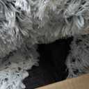 Bedsure Calming Dog Bed for Extra Large Dogs - Donut Washable Large Pet Bed, 45 inches Anti-Slip Round Fluffy Plush Faux Fur Dog Bed, Fits up to 120 lbs Pets, Frost Grey