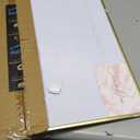 U Brands Magnetic Dry Erase Calendar White Board, 16" x 20", Gold Aluminum Frame, Includes Magnet and Marker