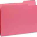 Blue Summit Supplies 30 Gem Tone Plastic File Folders, 1/3 Cut Tab, Letter Size, Assorted Colors, Great for Organizing and Easy File Storage, 30 Pack