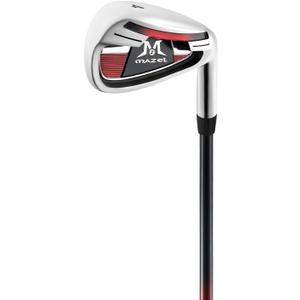 MAZEL Golf Individual Golf Iron with Steel Shafts for Right-Handed Golfers, Right-Handed, Graphite, Black Red, Regular, 4 Iron