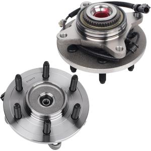 Autoround 515079 Front Wheel Bearing and Hub Assembly Fit for Ford F-150 4WD 2005-2008, F-150 Heritage 2004, Lobo 2005-2008, Lincoln Mark LT 2006-2008, 6 Lugs w/ABS, Set of 2