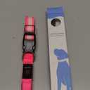 Flashseen LED Dog Collar, USB Rechargeable Light Up Dog Collar Lights, Adjustable Comfortable Soft Mesh Safety Pet Collar for Small, Medium, Large Dogs(Medium, Candy Pink)