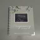 Pregnancy Journal for First Time Moms Gifts - 90 Pages Hardcover Pregnancy Memory Book, Beautiful & Cute Baby Book Keepsake, Ultrasound Baby Scrapbook, Mom To Be Gift (Sage)