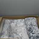 2x3 Washable Entryway Area Rug - Abstract Kitchen Rugs with Premium Non-Slip Backing Soft Low-Pile Small Carpet for Bathroom Bedroom Living Room Home DecorBlue Gray 2x3