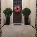 Set of 2 Large Supersize Tree - 42Inch/3.5 Foot Outdoor,Indoor Artificial Boxwood Plant Topiary Garden Torch Shaped Topiary Artificial Topiaries Bushes Potted Fake Plants Company Home Office Decor