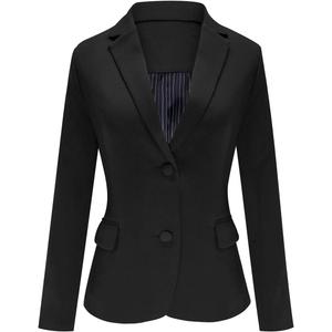 luvamia Women's Long Sleeve Formal Notch Lapel Button Down Blazer Pockets Jacket (XX-Large)