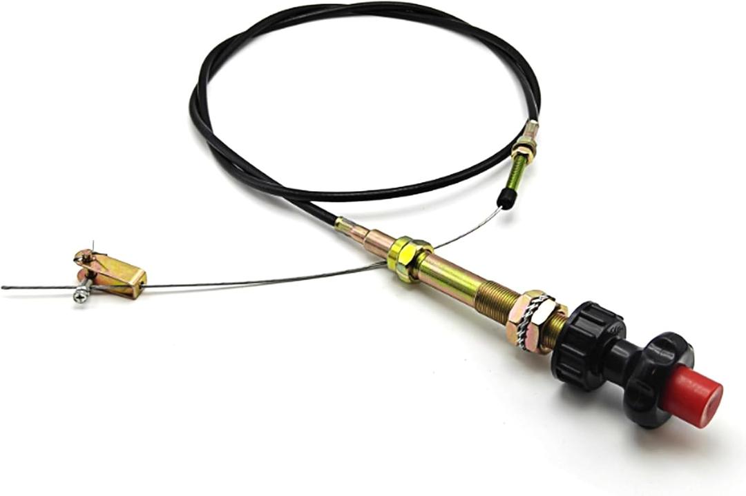 VCGTX06 6FT Vernier Adjustable Lock Cable, Heavy Duty Vernier Locking Throttle Cable 6 FT Red Locking Adjustable Heavy Duty Vernier Control Cable