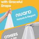 Niuara White Rectangle Table Cloth - 6 Pack, 60" x 84" Washable Polyester Tablecloth for 5FT Tables, Wrinkle-Resistant Table Cover for Weddings & Parties