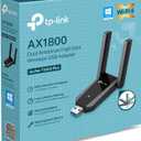 TP-Link USB 3.0 WiFi Adapter for Desktop PC (Archer TX30U Plus)-AX1800 WiFi 6 Dual-Band Plug and Play Wireless Network Adapter with 2.4GHz, 5GHz, 2High Gain Antenna, WPA3, Supports Windows 11/10