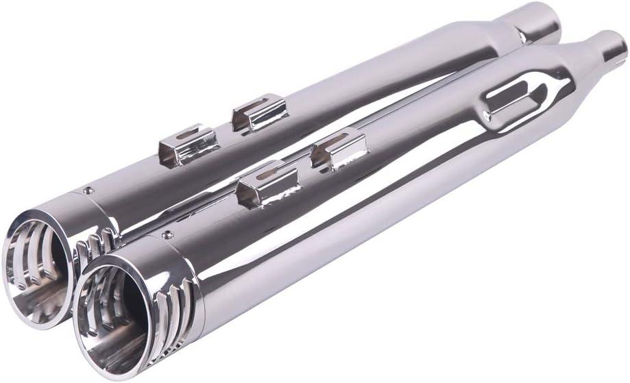 SHARKROAD 4.0 Inch Slip Exhaust for Harley-slip-on-mufflers Upgrade for 2017-2023 Touring Street-glide-mufflers, Road-king-slip-on-exhaust, Road-glide-slip-ons etc.20CC