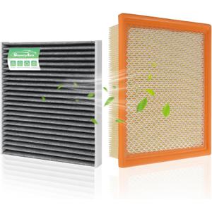 Engine & Cabin Air Filter for Dodge Durango 2011-2026, Grand Cherokee 2011-2022, Grand Cherokee WK 2022 Air filter for Car Replacement CF11183 CA10755 Automotive Accessories-2 Pack
