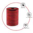 VIABRICO 10 Gauge Wire 500FT, 2 Conductors Electrical Wire Red Black Cable, Flexible/Low Voltage/PVC 10 AWG Copper Clad Aluminum Extension Cord for Speaker, LED Strips, Automotive 12V/24V DC
