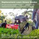 84005221 21Lawn Mower Blade Replacement for Murray/Blackmax/Daye/Hyper Tough MNA152901 MNA152903 MNA152701 Push Mower Blade, Lawn Dethatcher Blade 2105200317/2105200317A