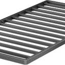 VIPSHOW 2 Inch Twin Metal Box Spring with Round Corners - 3000 lbs Capacity, Low Profile Bed Slat Replacement Bunkie Board with Steel Slats, Noise-Free, Easy Assemble, Black