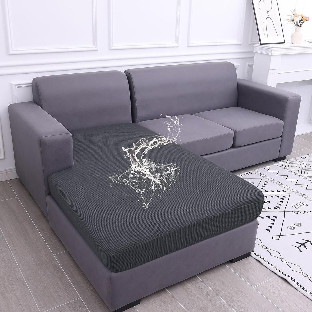 Waterproof Sectional Couch Covers, Non Slip Sofa Cushion Covers